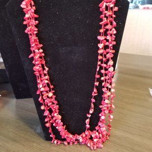 KENNETH COLE CORAL BEAD NECKLACE